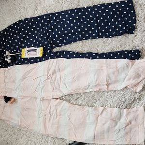 Jessica simpson Youth Girls 2-Pack Elastic Waistband Pants Size S 7/8